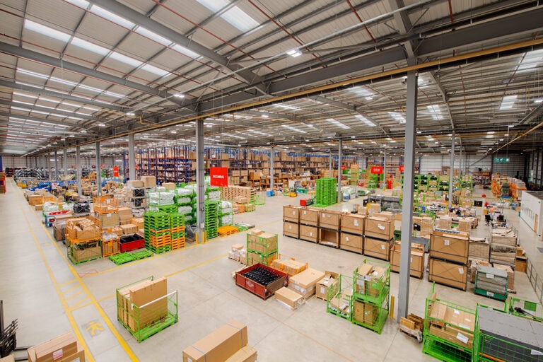 Tamlite sustainability in lighting warehouse image