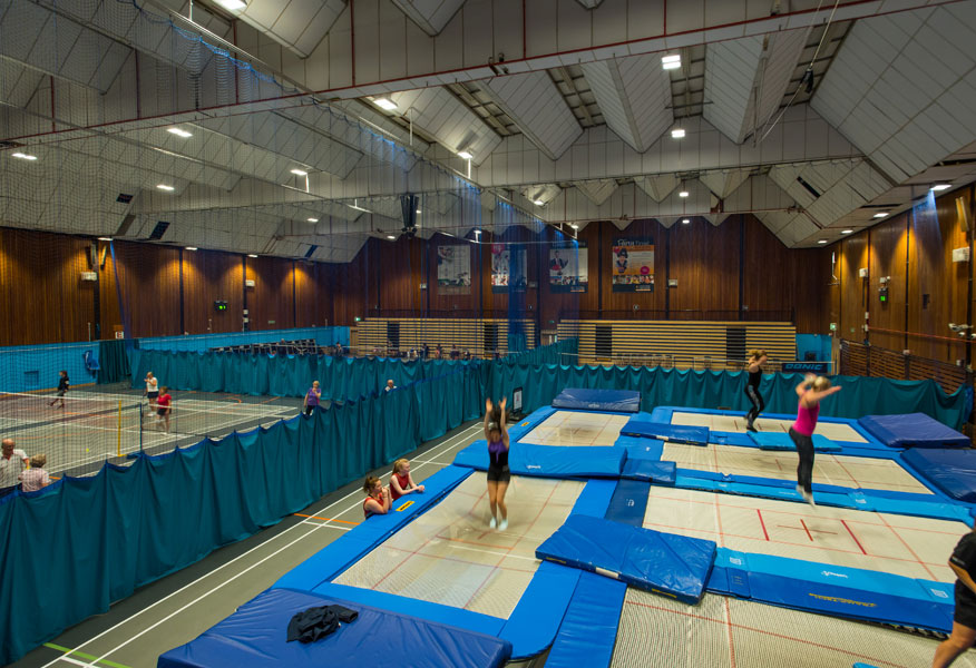 Tamlite Worthing Leisure Centre sports hall lighting