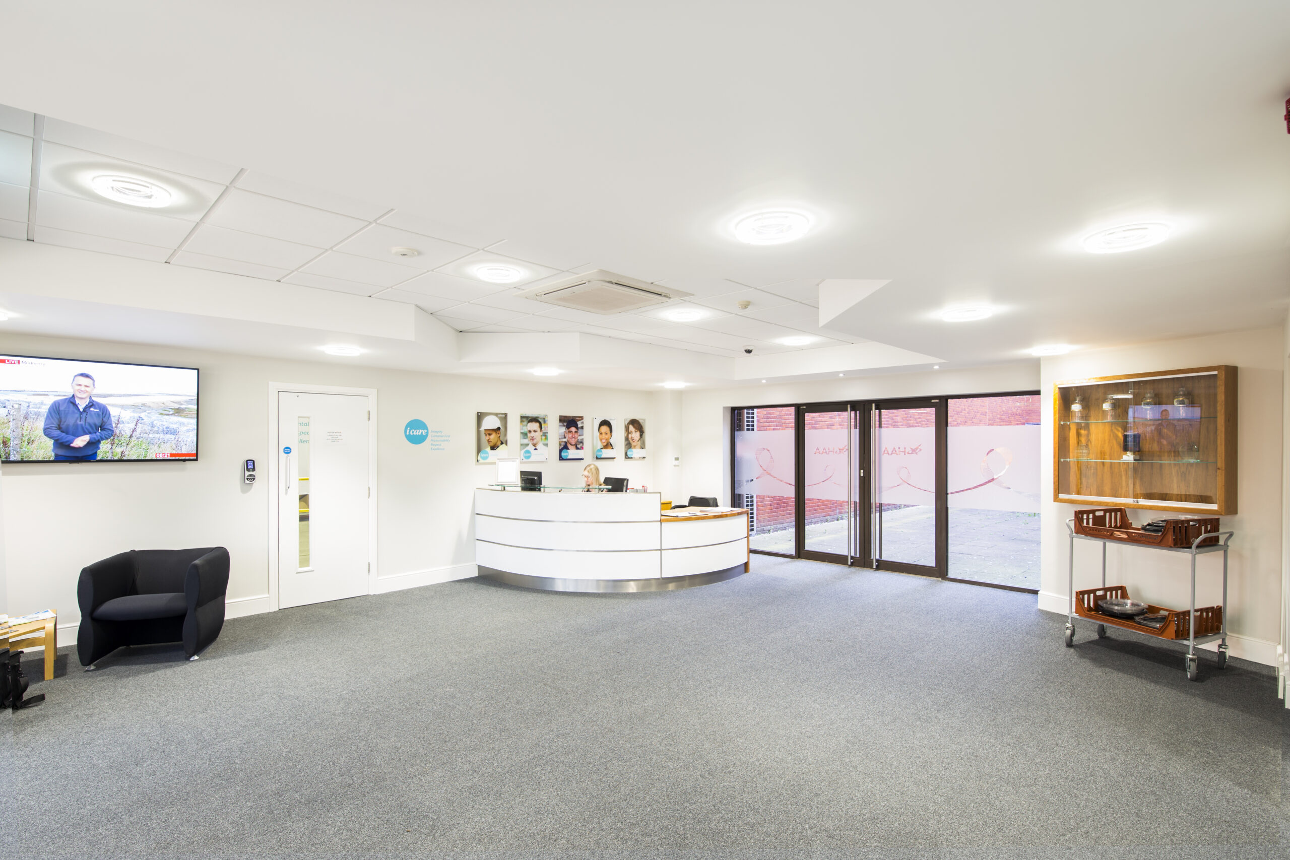 Tamlite AAH Pharmacy reception area LED lighting