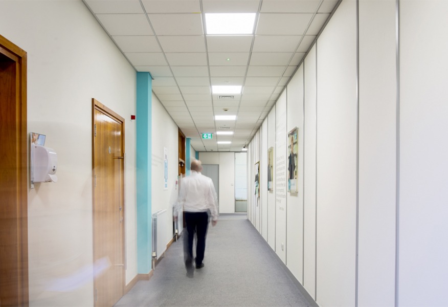 Tamlite Case study emergency lighting hallway office