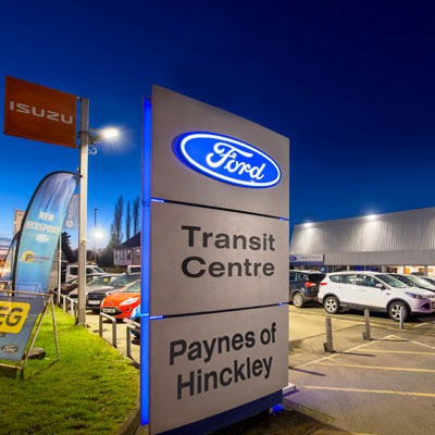 Tamlite Paynes Ford Garage signage lighting