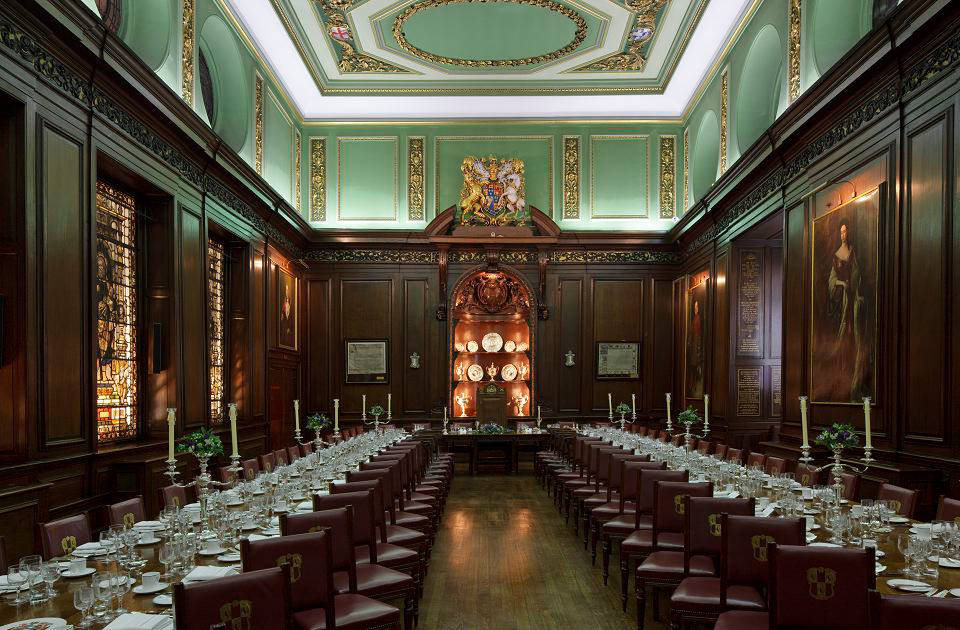 Tamlite Draper's Hall dining area lighting