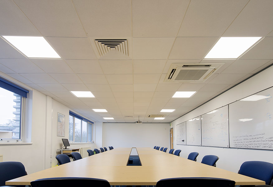Tamlite ThyssenKrupp Aerospace UK office lighting
