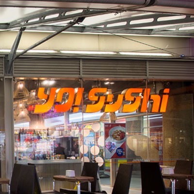 Tamlite Yo Sushi Russell Square London signage lighting