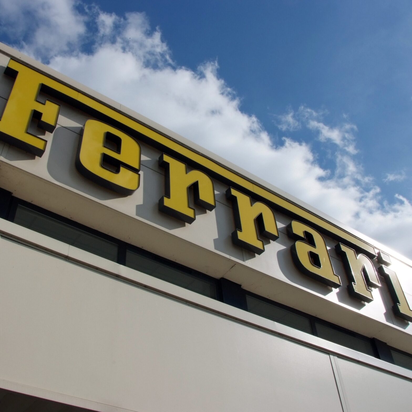 Tamlite Retail Graypaul Ferrari building exterior signage