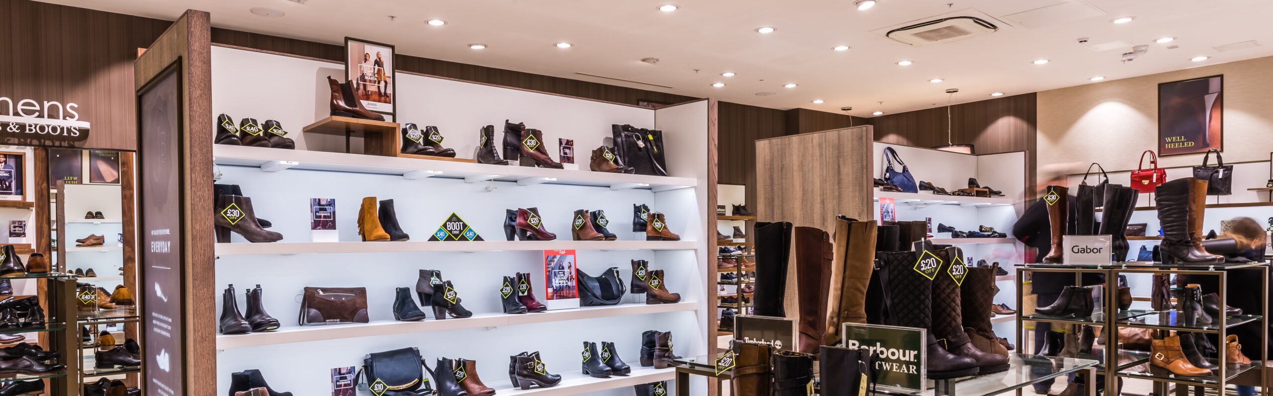 Tamlite Jones Bootmaker retail and leisure case study header