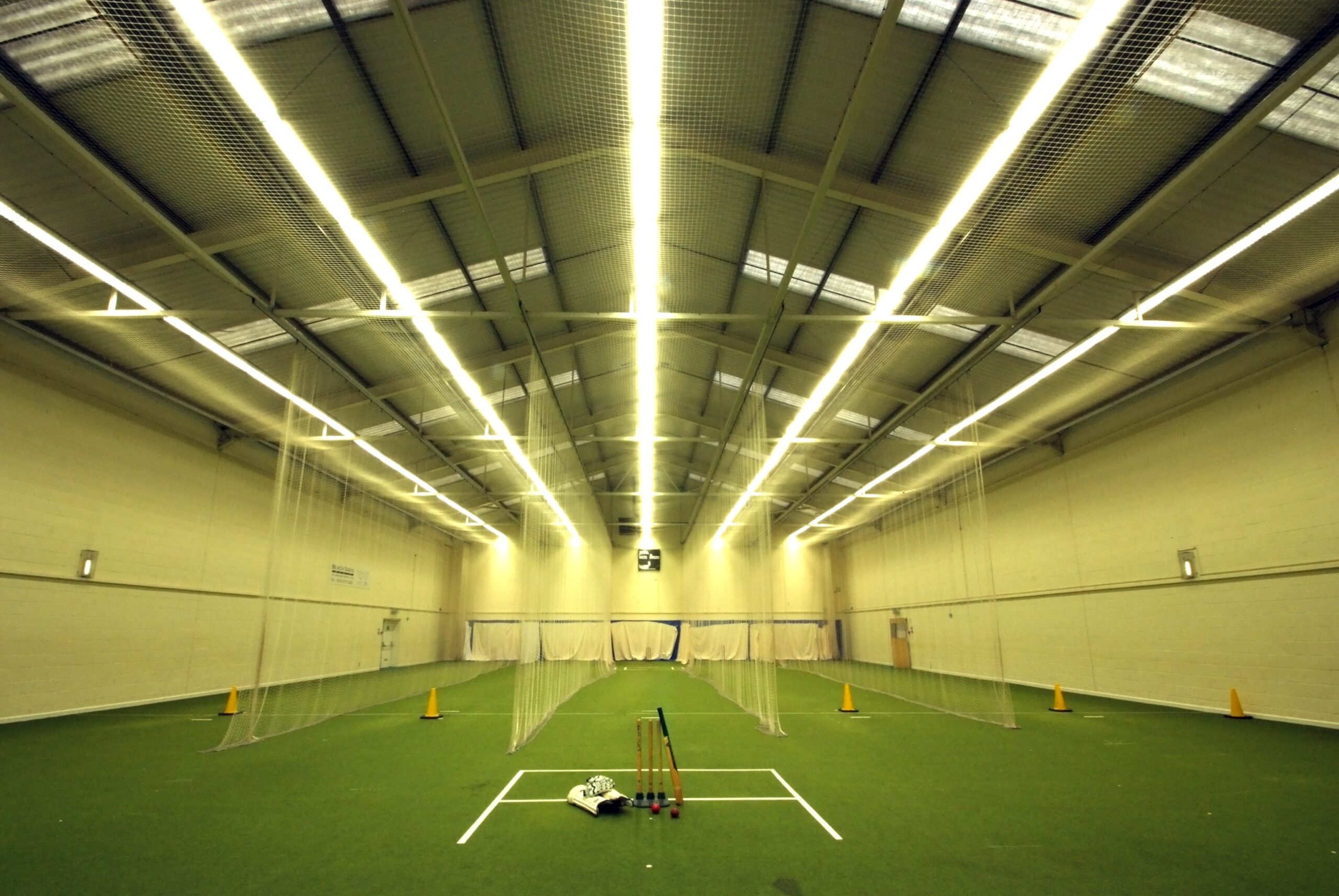 Tamlite Sheffield Hallam University sports hall cricket