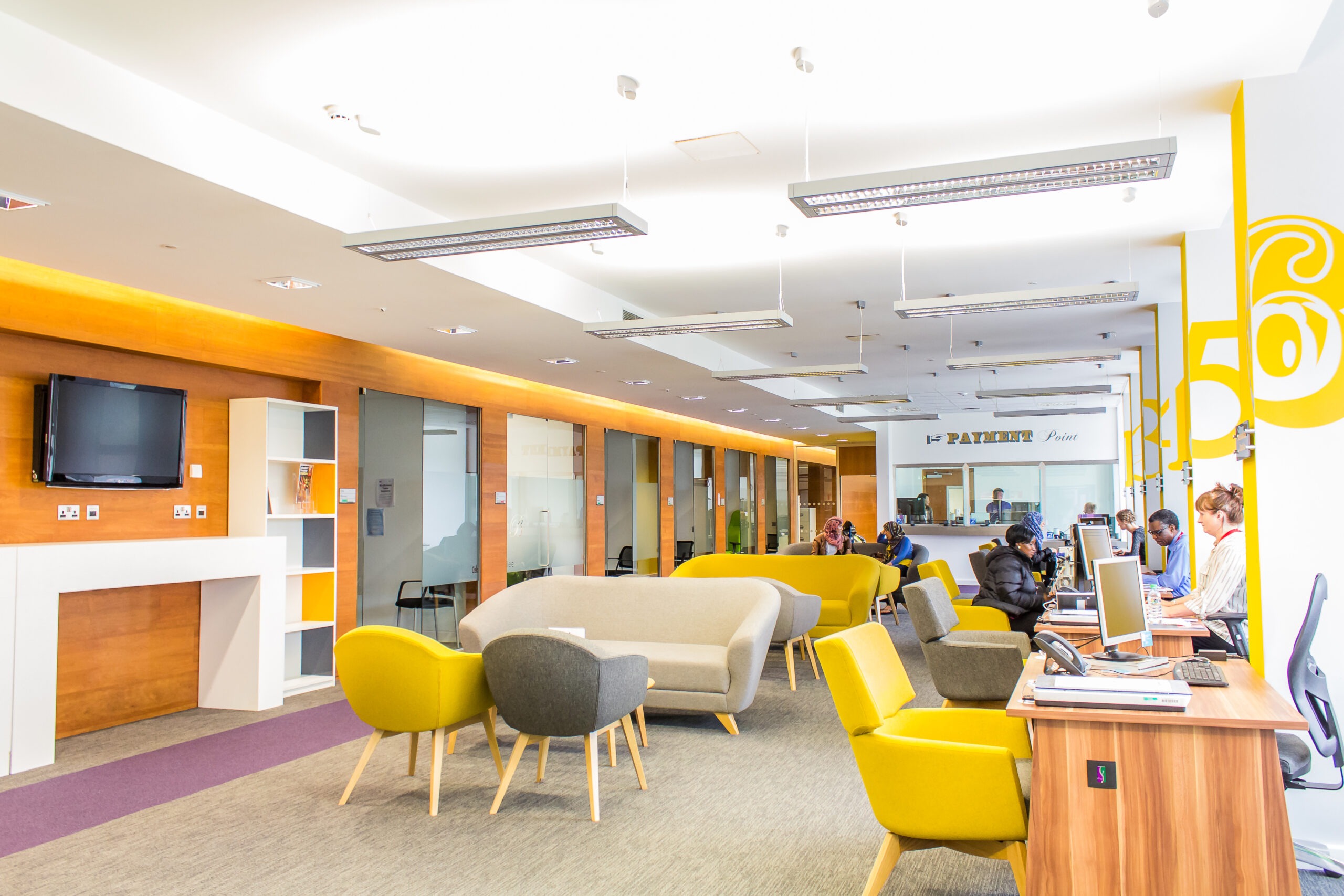 Tamlite University of Salford communal area lighting