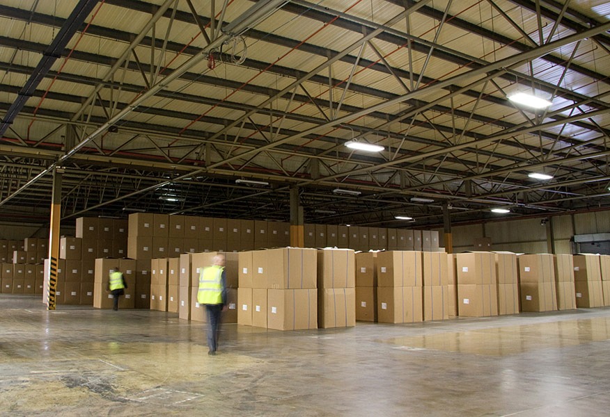 British American Tobacco Corby warehouse lighting Tamlite