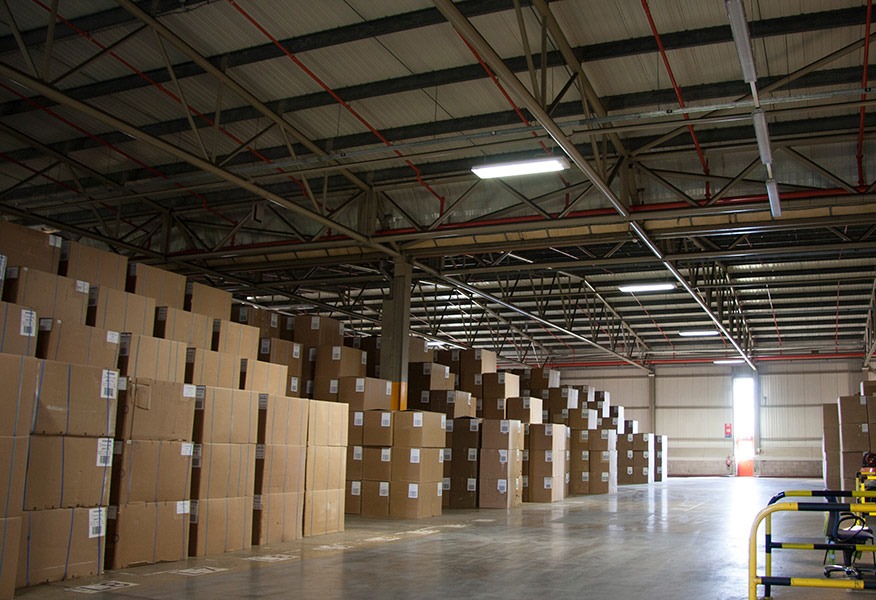 Tamlite British American Tobacco Corby warehouse lighting
