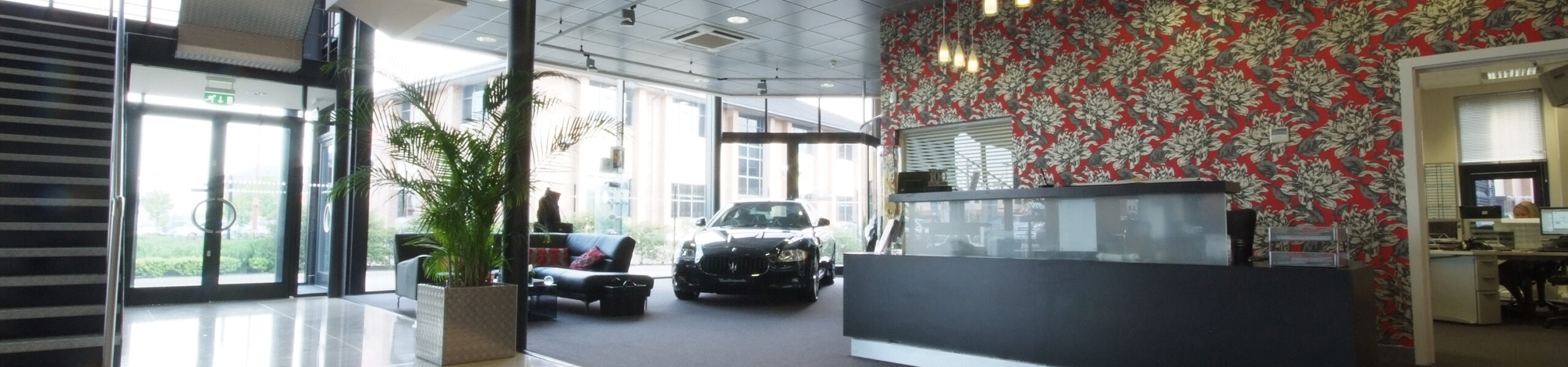 Tamlite Chartwell Prestige Accident Repair reception area header