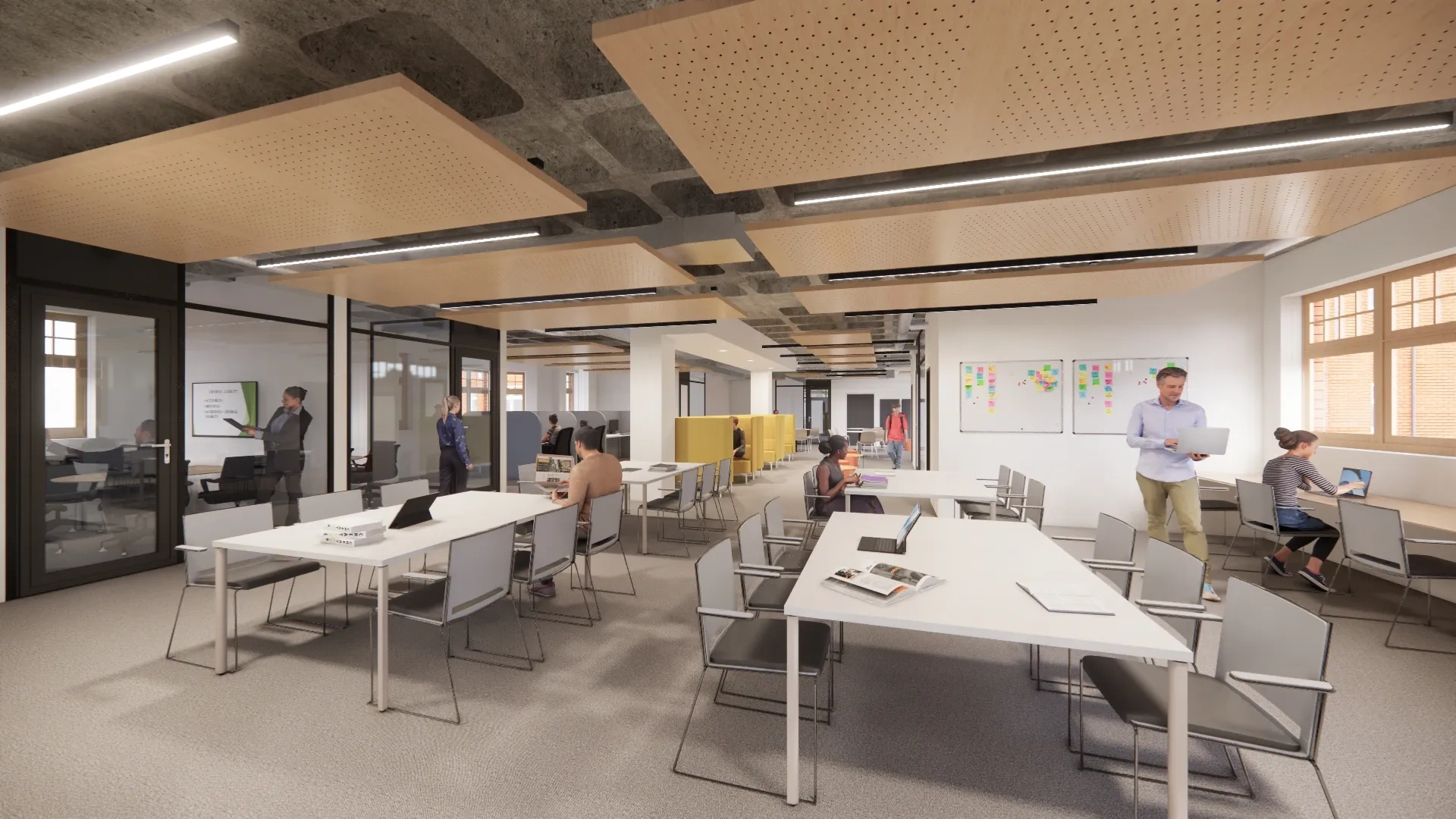 LTU Study Lounge with students