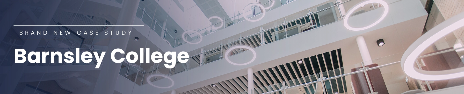 Barnsley College atrium with Tamlite AIR luminaire